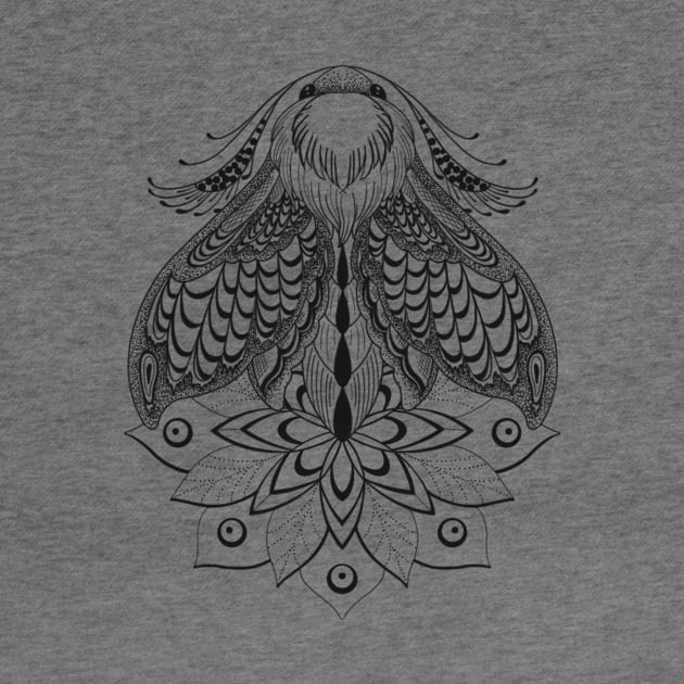 Moth mandala by Rachellily